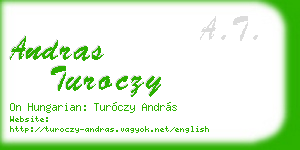 andras turoczy business card